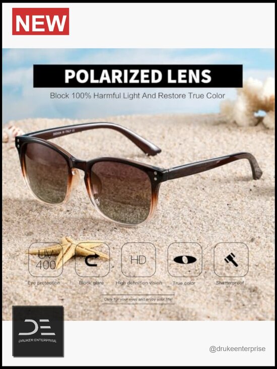 Polarized Sunglasses UV400 Protection for Women Classic Retro Trendy Outdoor main image 4